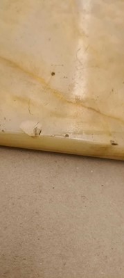 Lot 498 - An alabaster pedestal