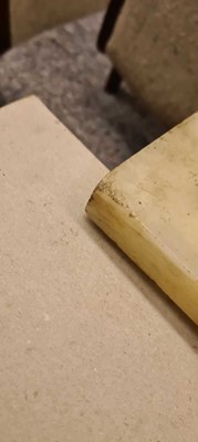 Lot 498 - An alabaster pedestal