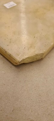 Lot 498 - An alabaster pedestal