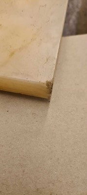 Lot 498 - An alabaster pedestal