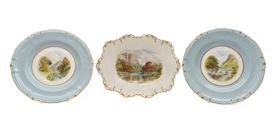 Lot 226 - A group of three of Royal Crown Derby porcelain plates