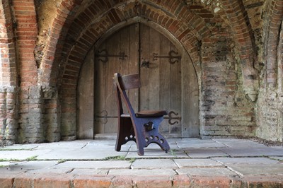 Lot 23 - A 'Granville' oak chair designed by E W Pugin