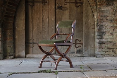 Lot 29 - A Gothic Revival oak side chair