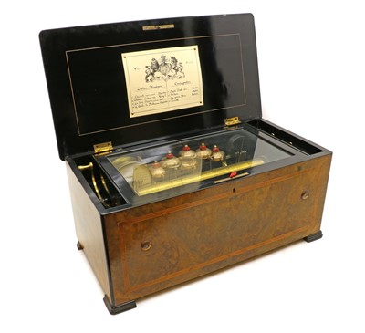 Lot 347 - A Swiss orchestral music box