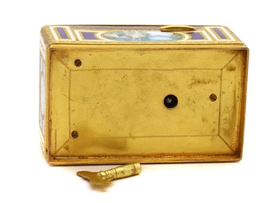 Lot 348 - A musical automaton bird box