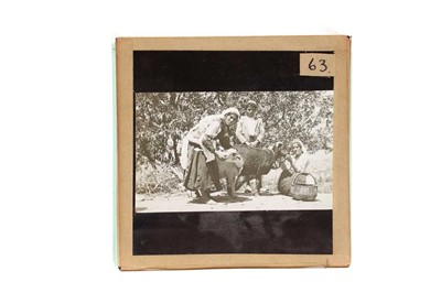 Lot 197 - A collection of photographic magic lantern slides
