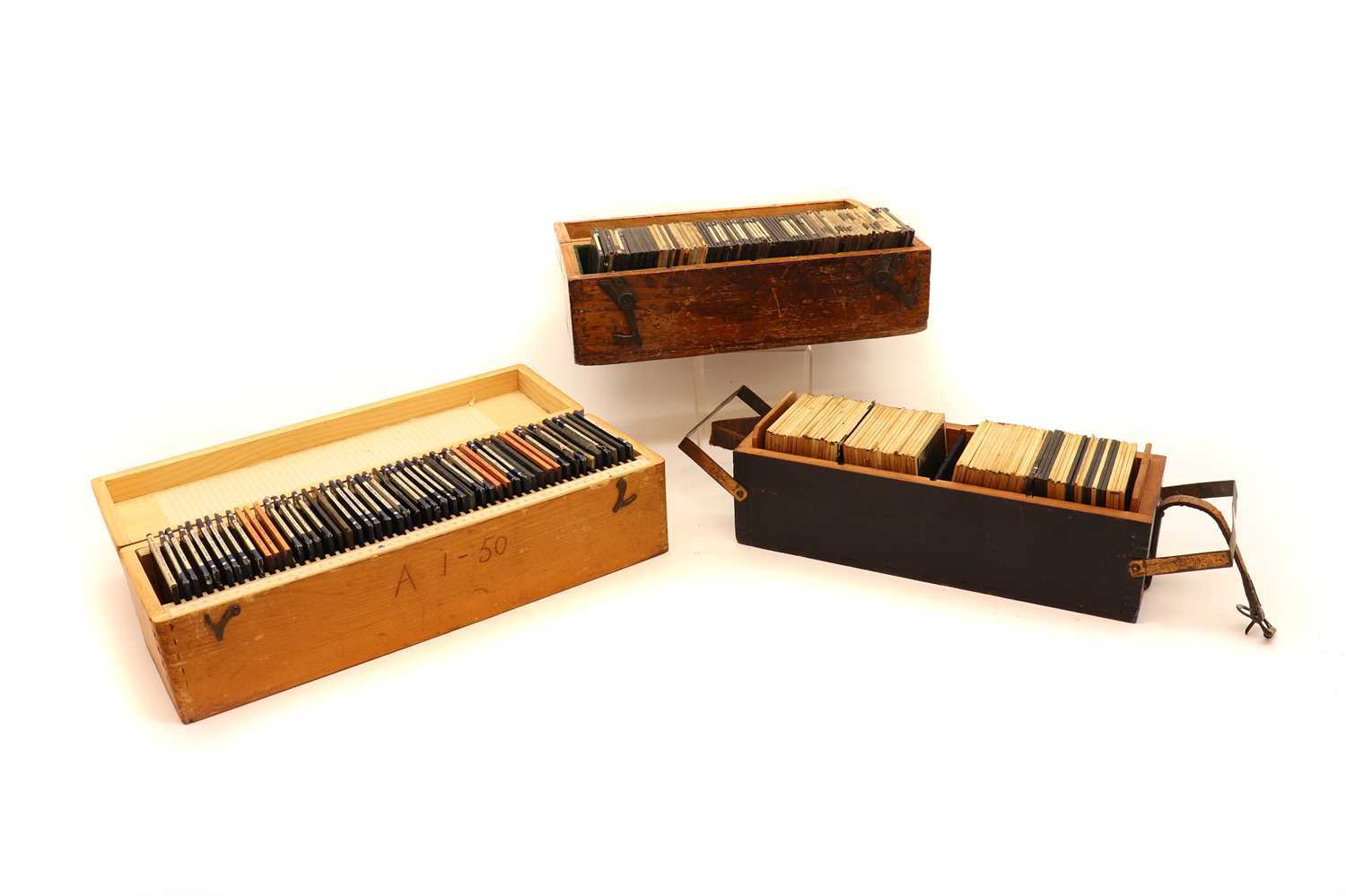 Lot 197 - A collection of photographic magic lantern slides