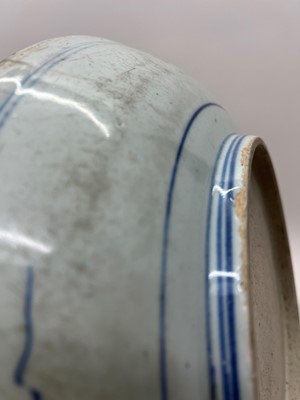 Lot 128 - A Chinese blue and white double gourd vase