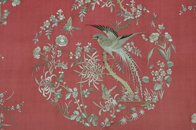 Lot 176 - A Chinese embroidered silk panel