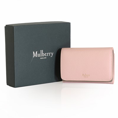 Lot 1539 - A Mulberry Continental trifold icy pink grained leather purse
