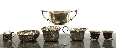 Lot 53 - A collection of silver items