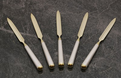 Lot 40 - A group of five silver letter openers