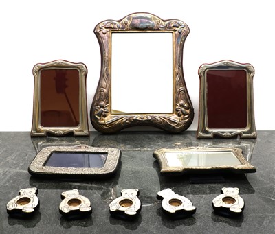Lot 36 - A group of silver frames