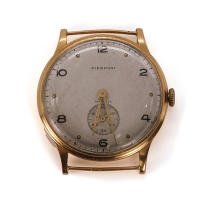Lot 292 - A Swiss gentlemen's 18ct gold Pierpont mechanical watch head