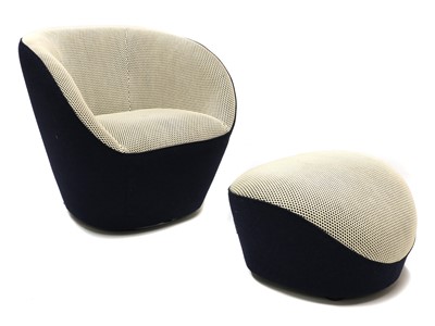 Lot 440 - A Roche Bobois 'Edito' fabric armchair