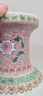 Lot 173 - A pair of Chinese famille rose vases