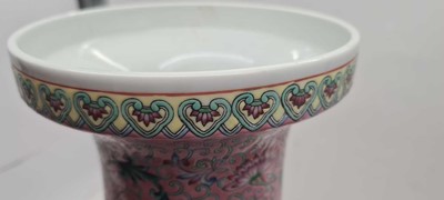 Lot 173 - A pair of Chinese famille rose vases