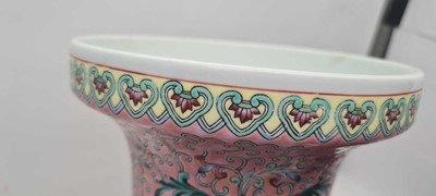 Lot 173 - A pair of Chinese famille rose vases