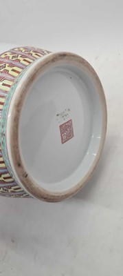 Lot 173 - A pair of Chinese famille rose vases