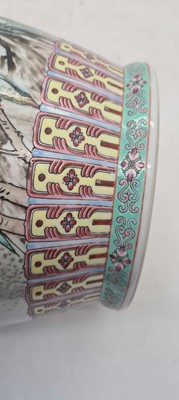 Lot 173 - A pair of Chinese famille rose vases