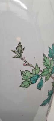 Lot 173 - A pair of Chinese famille rose vases