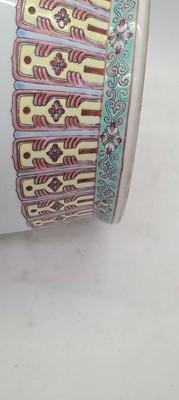 Lot 173 - A pair of Chinese famille rose vases