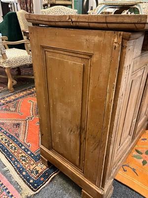 Lot 98 - A painted pine low dresser