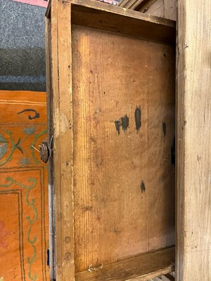 Lot 98 - A painted pine low dresser