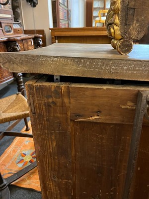 Lot 98 - A painted pine low dresser