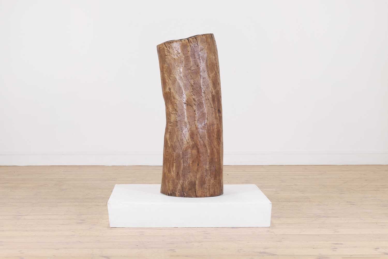 Lot 560 - A dugout wooden stick stand