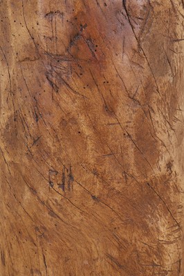 Lot 560 - A dugout wooden stick stand