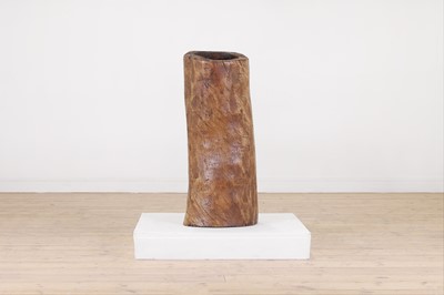 Lot 560 - A dugout wooden stick stand