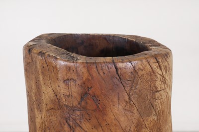 Lot 560 - A dugout wooden stick stand