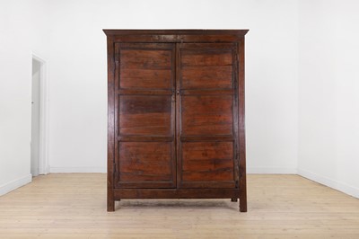Lot 550A - A yew wood housekeeper's cupboard