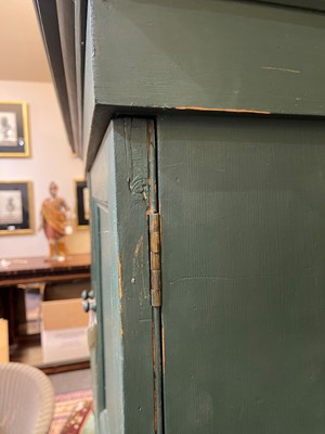 Lot 463 - A painted pine cupboard