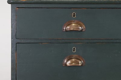 Lot 463 - A painted pine cupboard