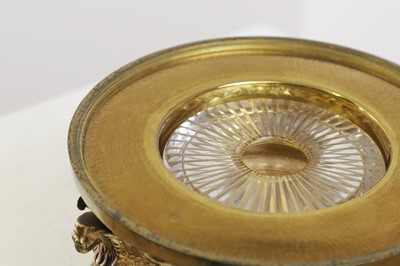 Lot 244 - A gilt-bronze inkwell in the manner of Thomas Messenger