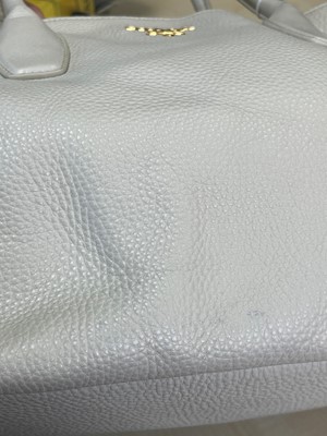 Lot 325 - A Prada cream leather shopper tote