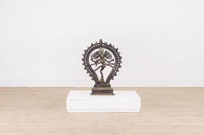 Lot 53A - A patinated brass figure of Shiva Natarāja