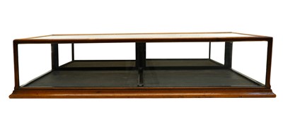 Lot 182 - A mahogany tabletop display cabinet