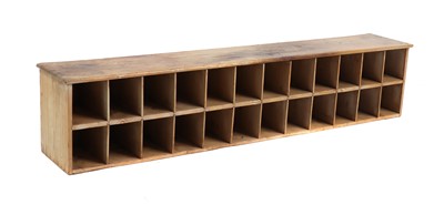 Lot 339 - A Victorian pine shelf rack