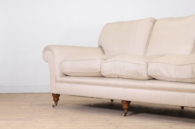 Lot 147 - A large 'Elverdon' scroll arm sofa by George Smith
