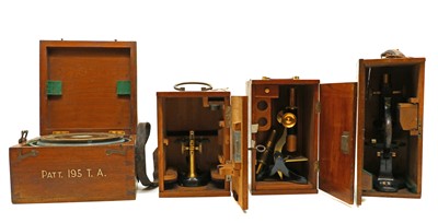 Lot 185 - A group of three microscopes