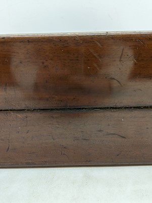 Lot 350 - A early Victorian mahogany and brass writing slope by John Turrill & Co