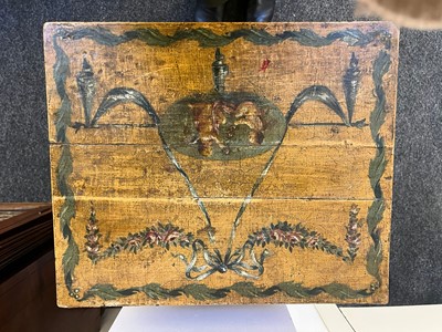 Lot 107 - A Louis XVI painted oak side table