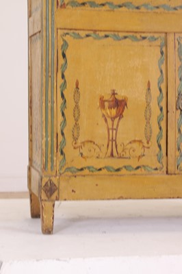 Lot 109 - A Louis XVI painted oak escritoire