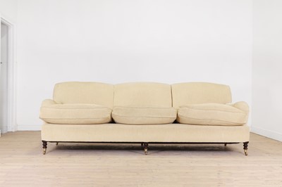 Lot 373 - A three-seater sofa by George Smith
