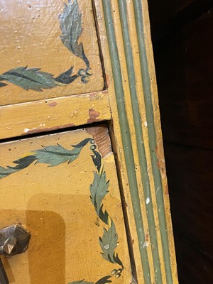 Lot 113 - A Louis XVI painted oak commode