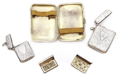 Lot 27 - A group of silver cases