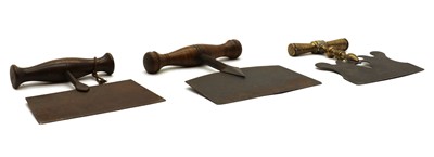 Lot 340 - A group of three Victorian dough cutters
